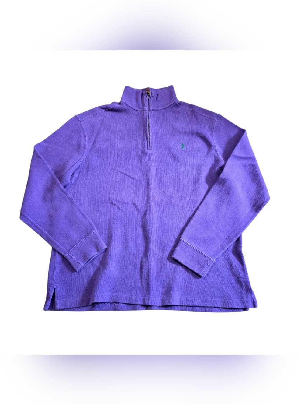Ralph Lauren Violet Half-Zip Pullover Sweater